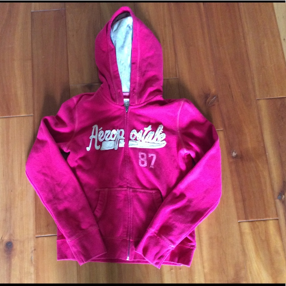 **SOLD** Aeropostale pink hoodie sweatshirt jacket - Picture 1 of 1